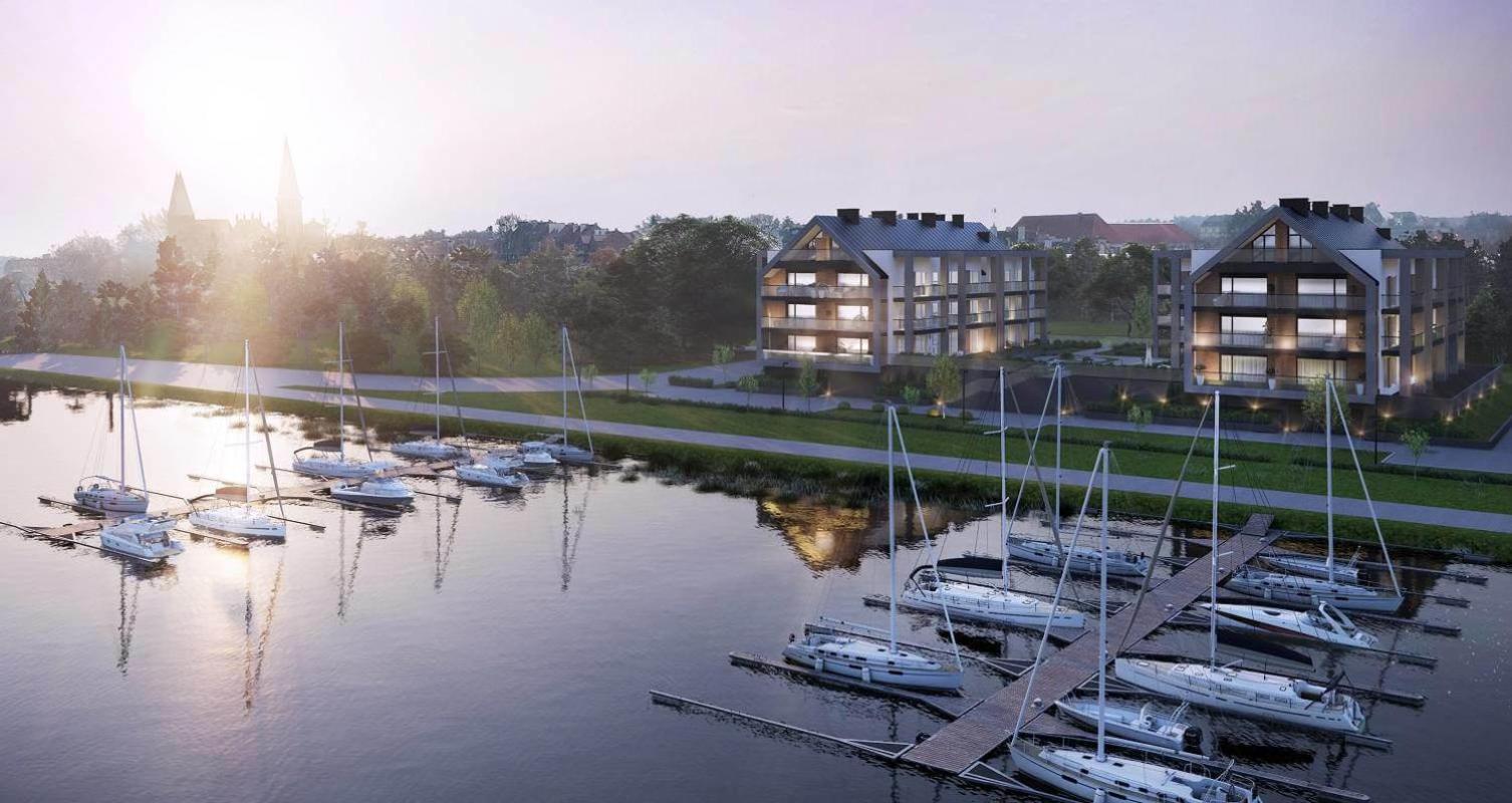 Apartament Heksagon Ostroda Bagian luar foto